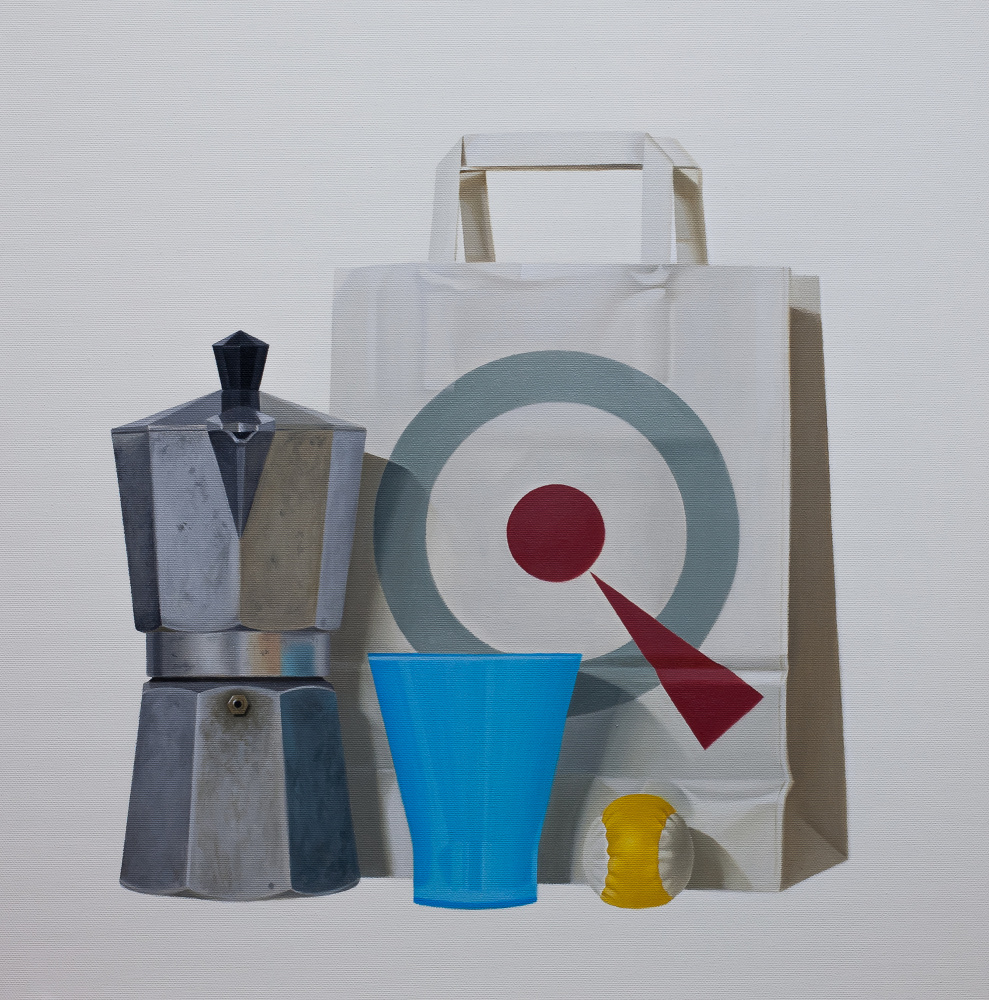 Modern Coffee Still Life by Ildefonso Martín — canvas wall art