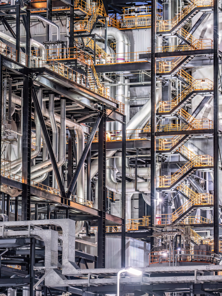 Industrial Night Glow by Kobayashi Tetsurou — canvas wall art