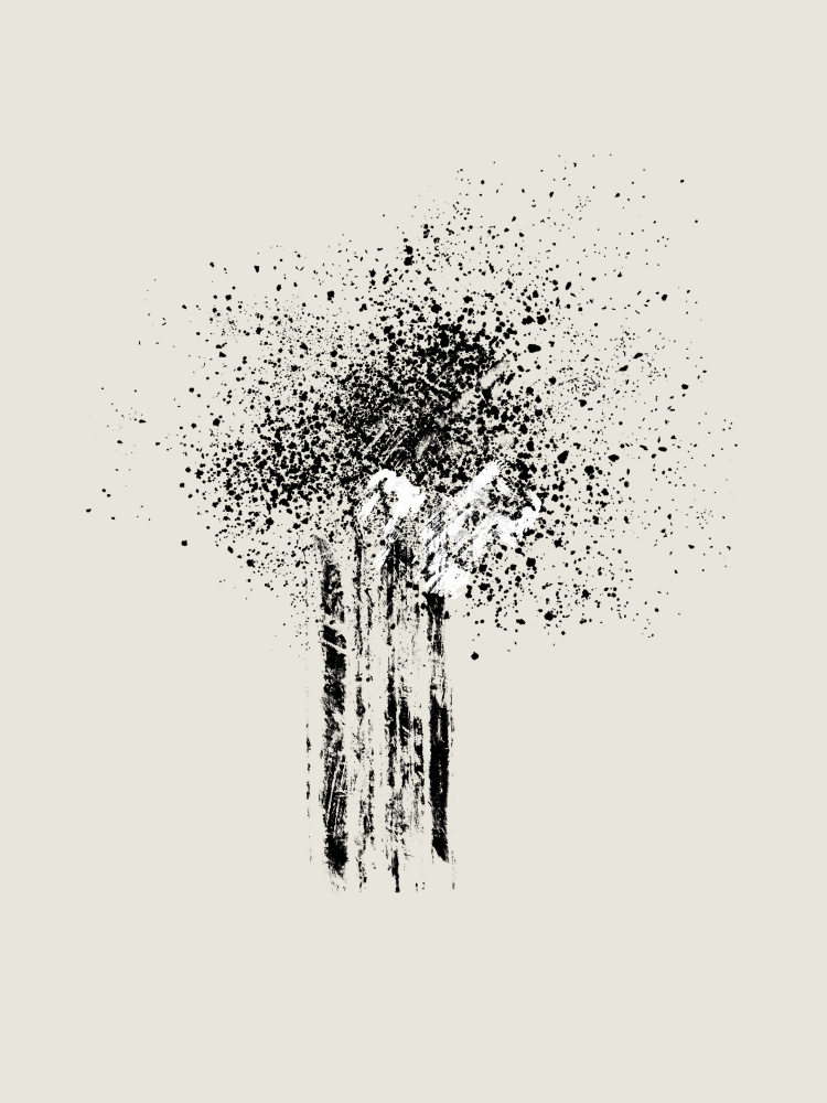 Ink Splatter Mountains by Imaginative — canvas wall art
