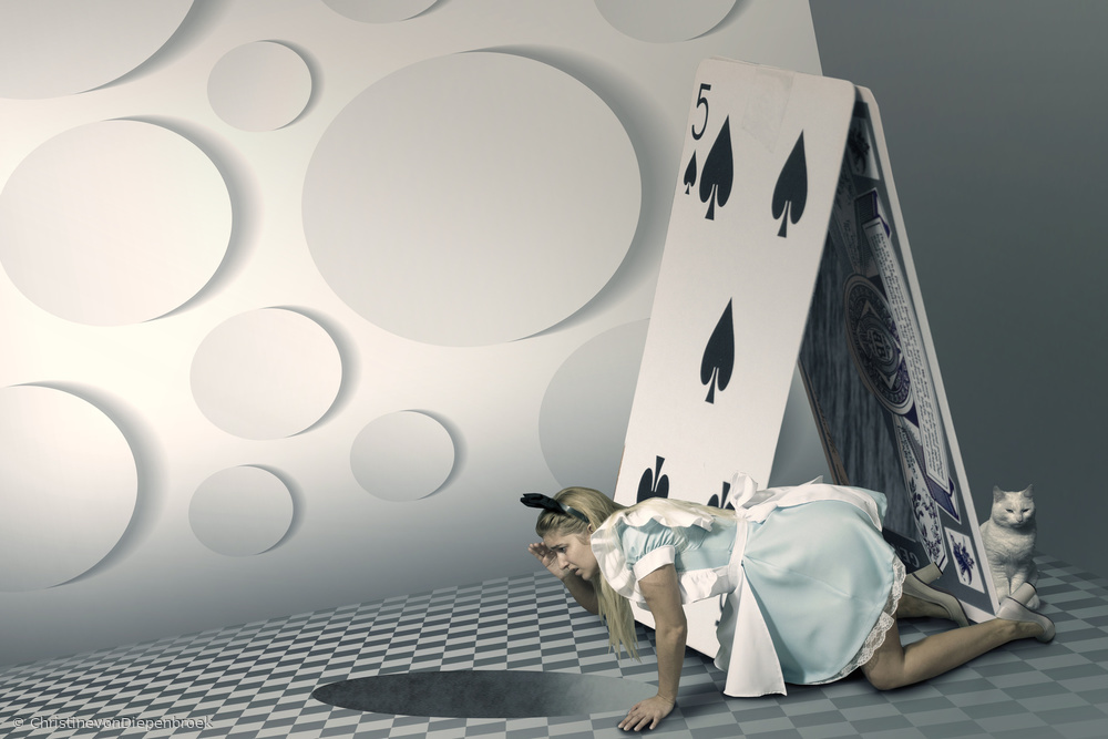 Alice's Curious Journey by Christine von Diepenbroek — canvas wall art